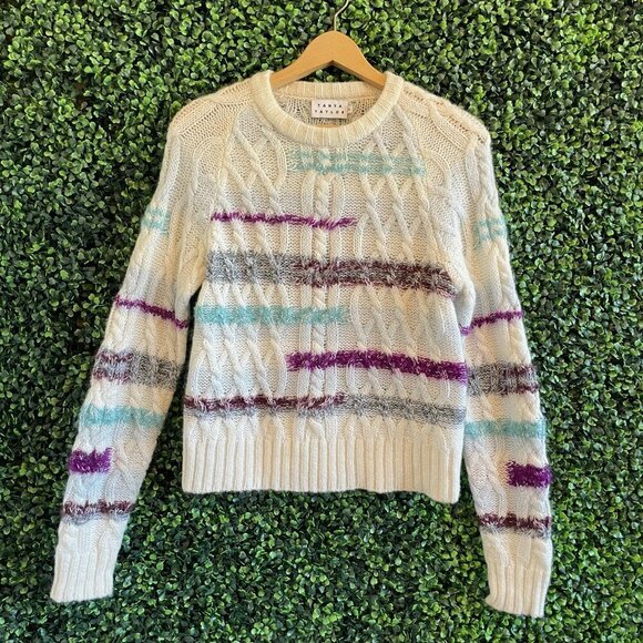 Tanya Taylor Lora Stripe Knit Jumper Sweater Top XS - Picture 3 of 9